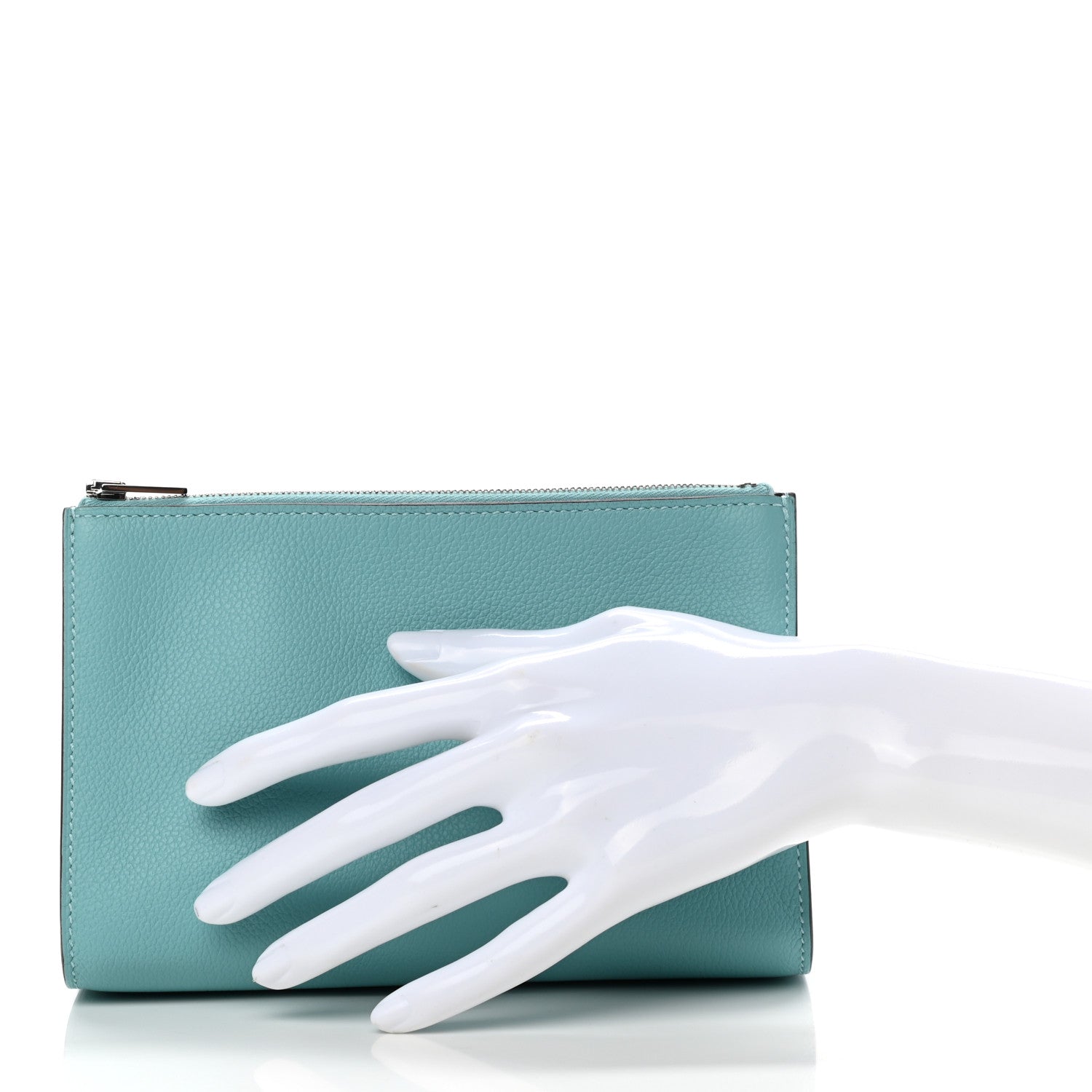 Hermes Evercolor Verso Zipengo PM Toiletry Pouch Bleu Atoll Bleu Saphir 2 of 8