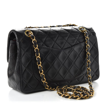 Chanel Lambskin Quilted Small Double Flap Black 3 of 12