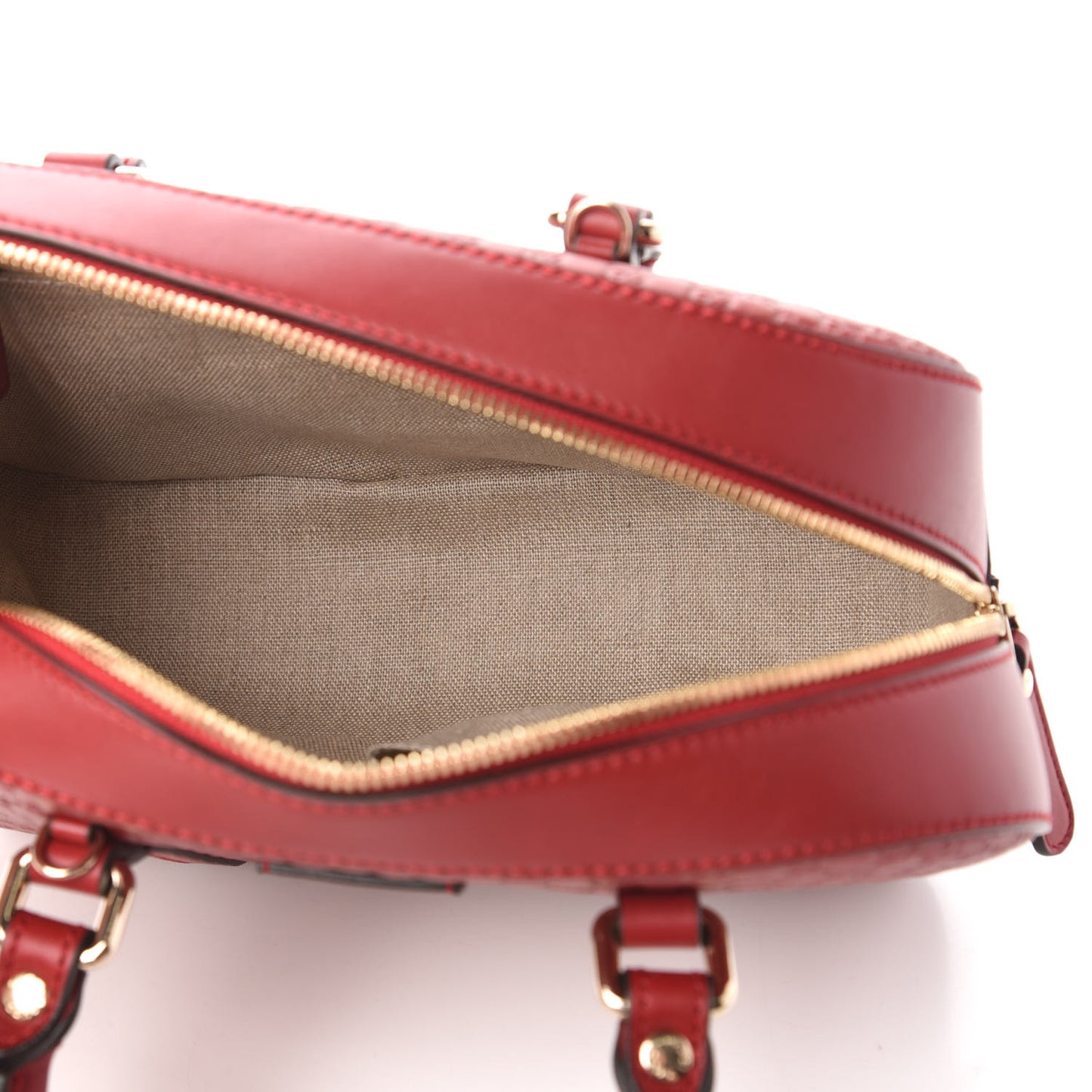 Soft Microguccissima Medium Crossbody Bag Rosso