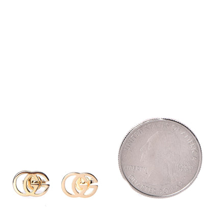 Gucci 18K Yellow Gold GG Tissue Stud Earrings 2 of 4