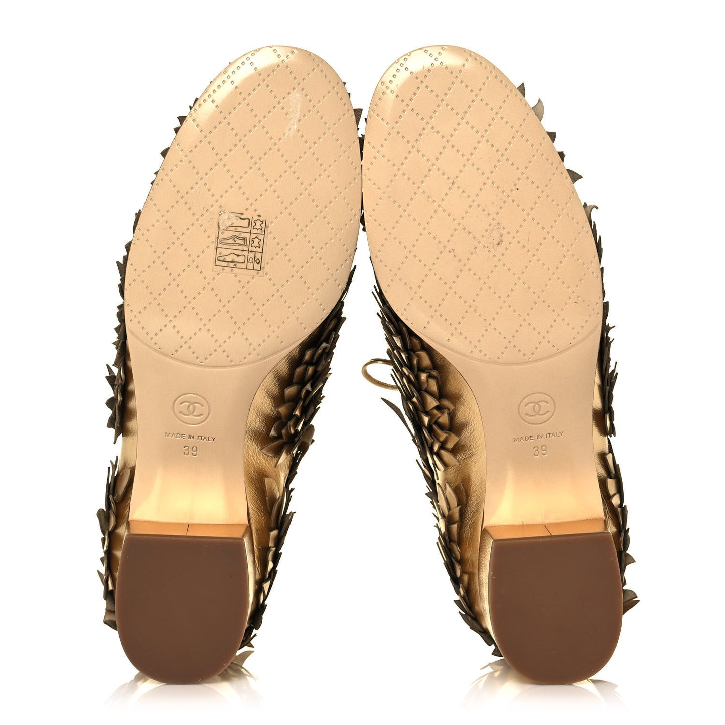 Lambskin Lace Up Oxfords 39 Gold