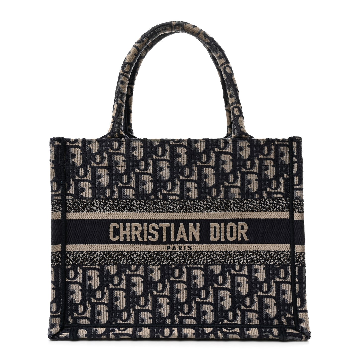 Oblique Small Book Tote Blue Multicolor