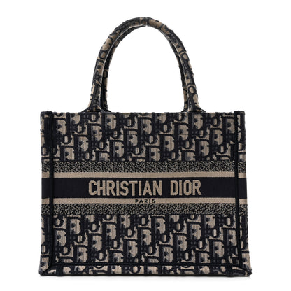 Christian Dior Oblique Small Book Tote Blue Multicolor 1 of 10