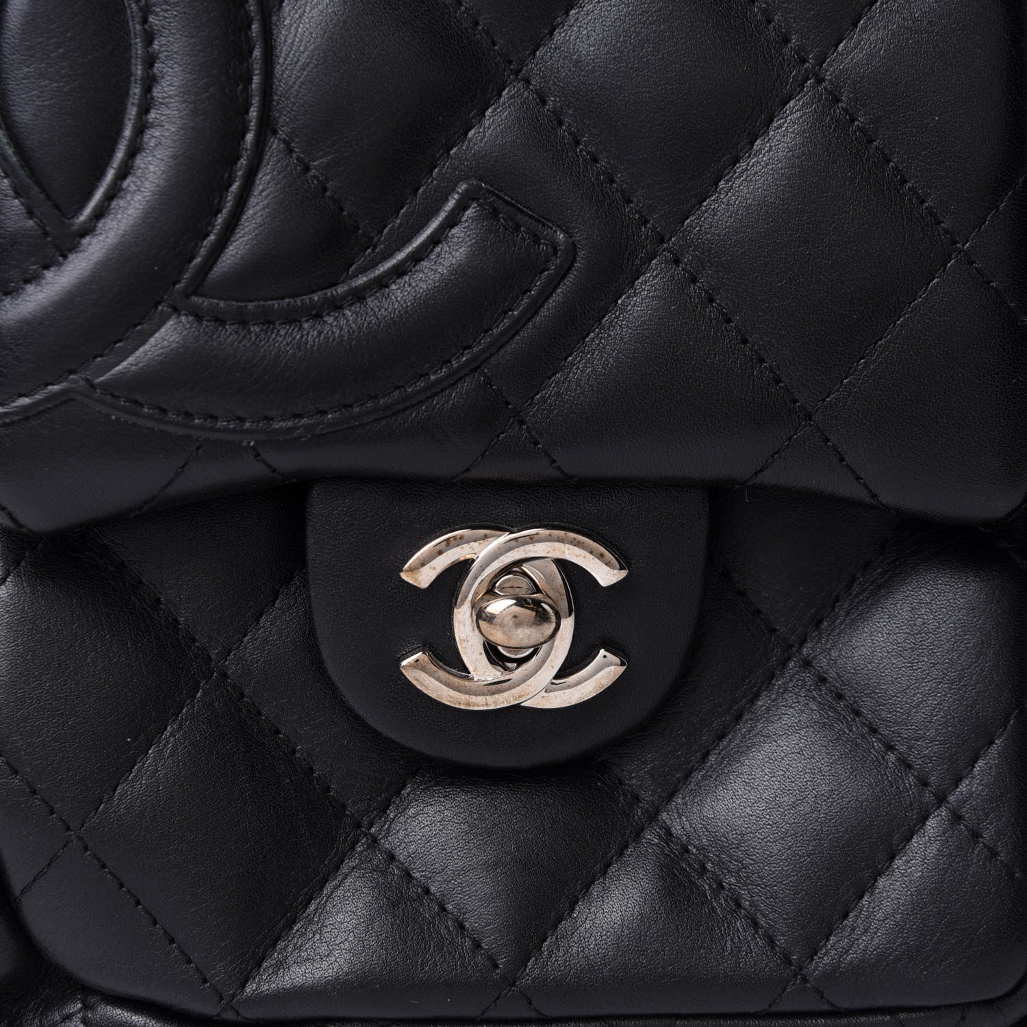 Chanel Calfskin Quilted Large Cambon Multipocket Reporter Black 8 of 10