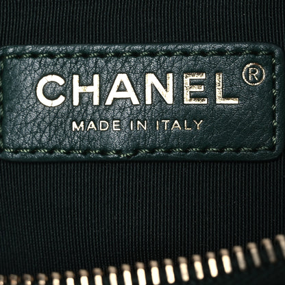 Chanel Calfskin Quilted Banane Waist Bag Fanny Pack Dark Green 7 of 14