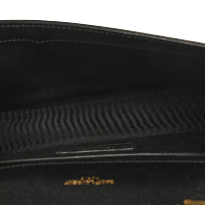 Saint Laurent Grain De Poudre Small Monogram Kate Satchel Black 5 of 9