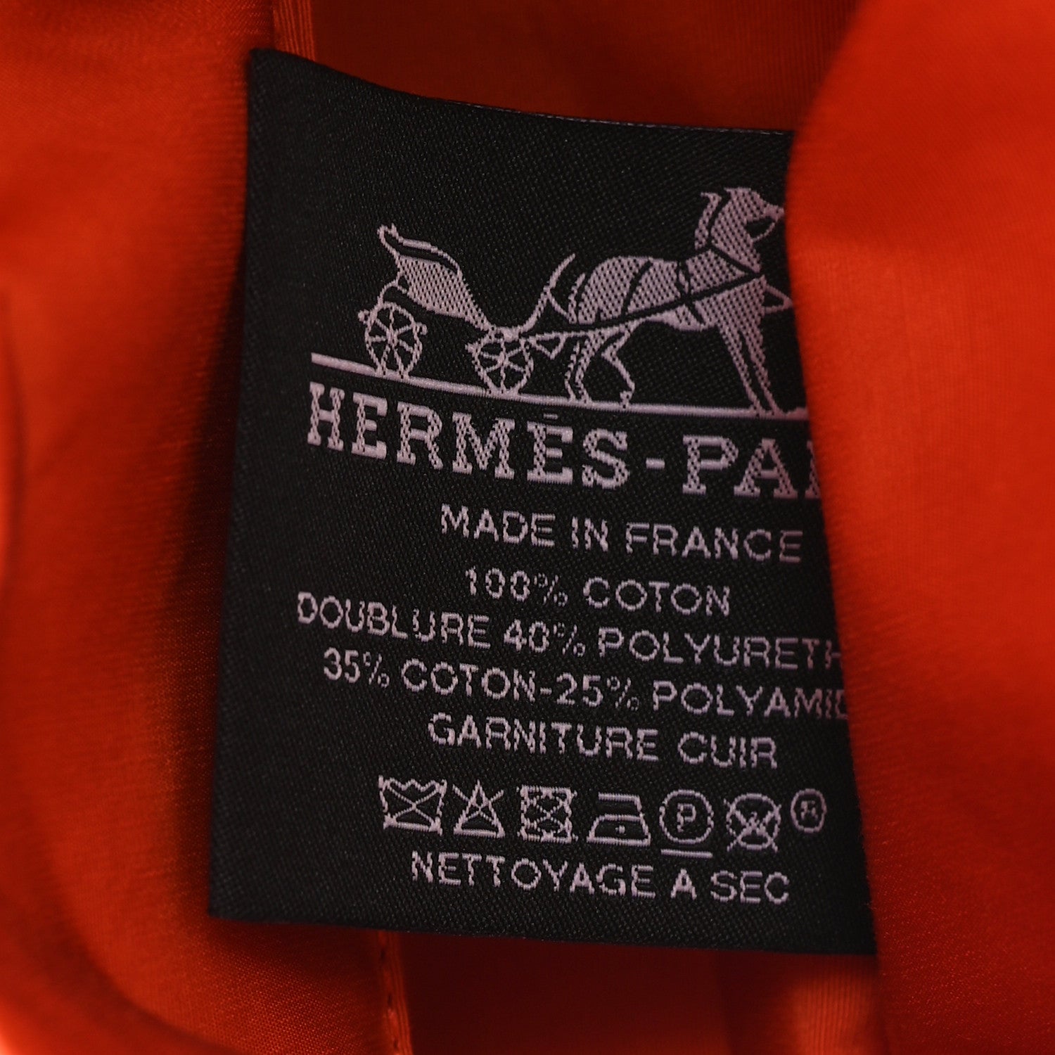 Hermes Cotton Canvas Mini Mini Bolide Travel Cosmetic Pouch Feu 6 of 6