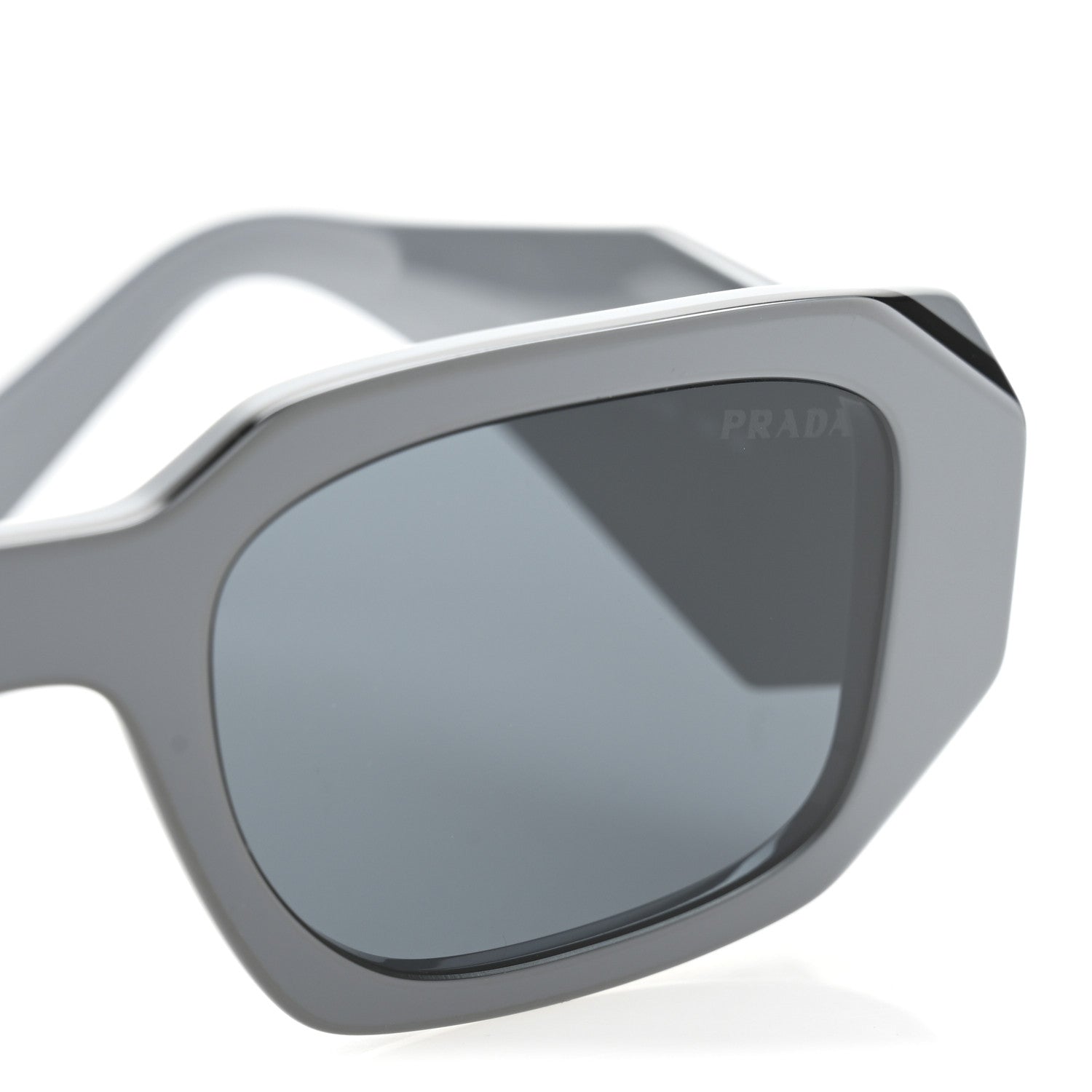 Prada Acetate Symbole Sunglasses SPR 17W Dark Grey 7 of 8