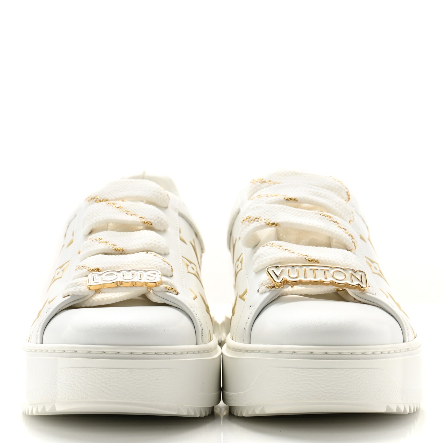 Monogram Time Out Sneakers 38 Gold