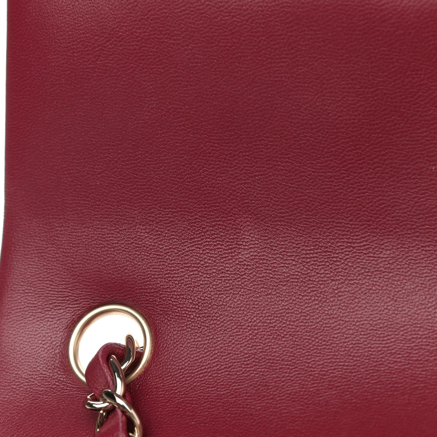 Chanel Lambskin Quilted Mini Rectangular Flap Burgundy 10 of 10
