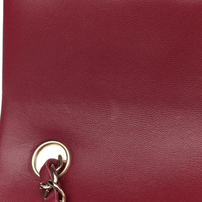 Chanel Lambskin Quilted Mini Rectangular Flap Burgundy 10 of 10