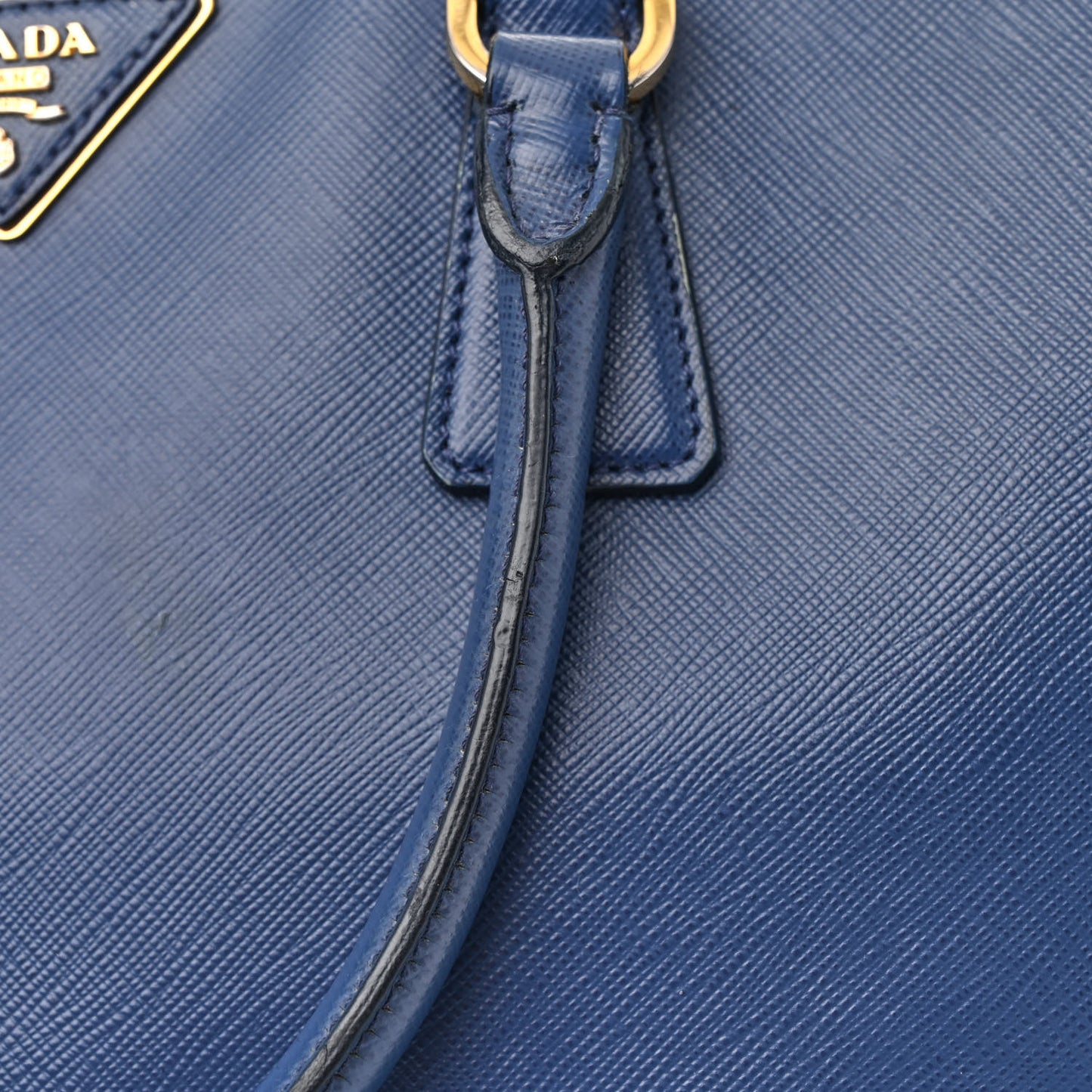 Saffiano Lux Large Galleria Double Zip Tote Bluette