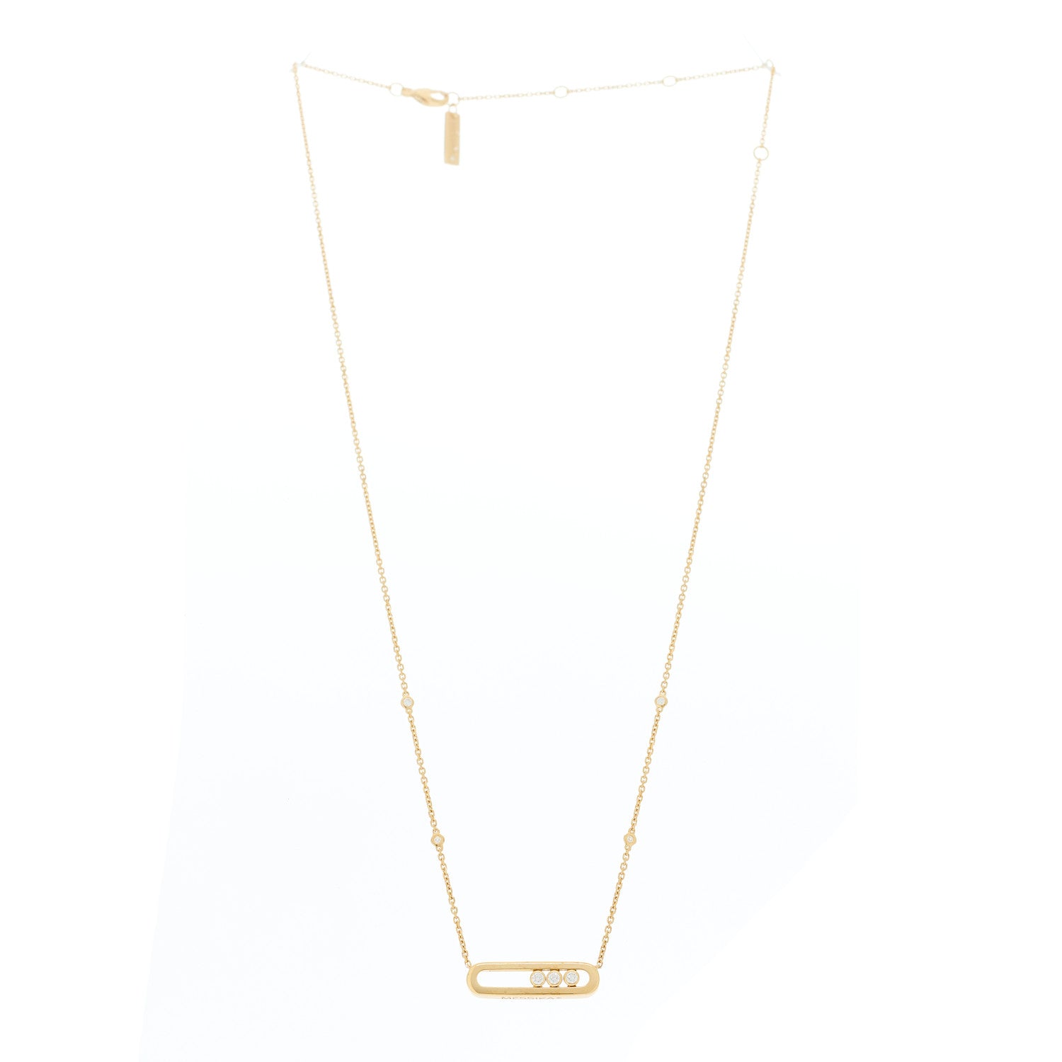 Messika 18K Rose Gold Diamond Baby Move Necklace 3 of 6