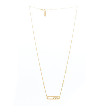 Messika 18K Rose Gold Diamond Baby Move Necklace 3 of 6
