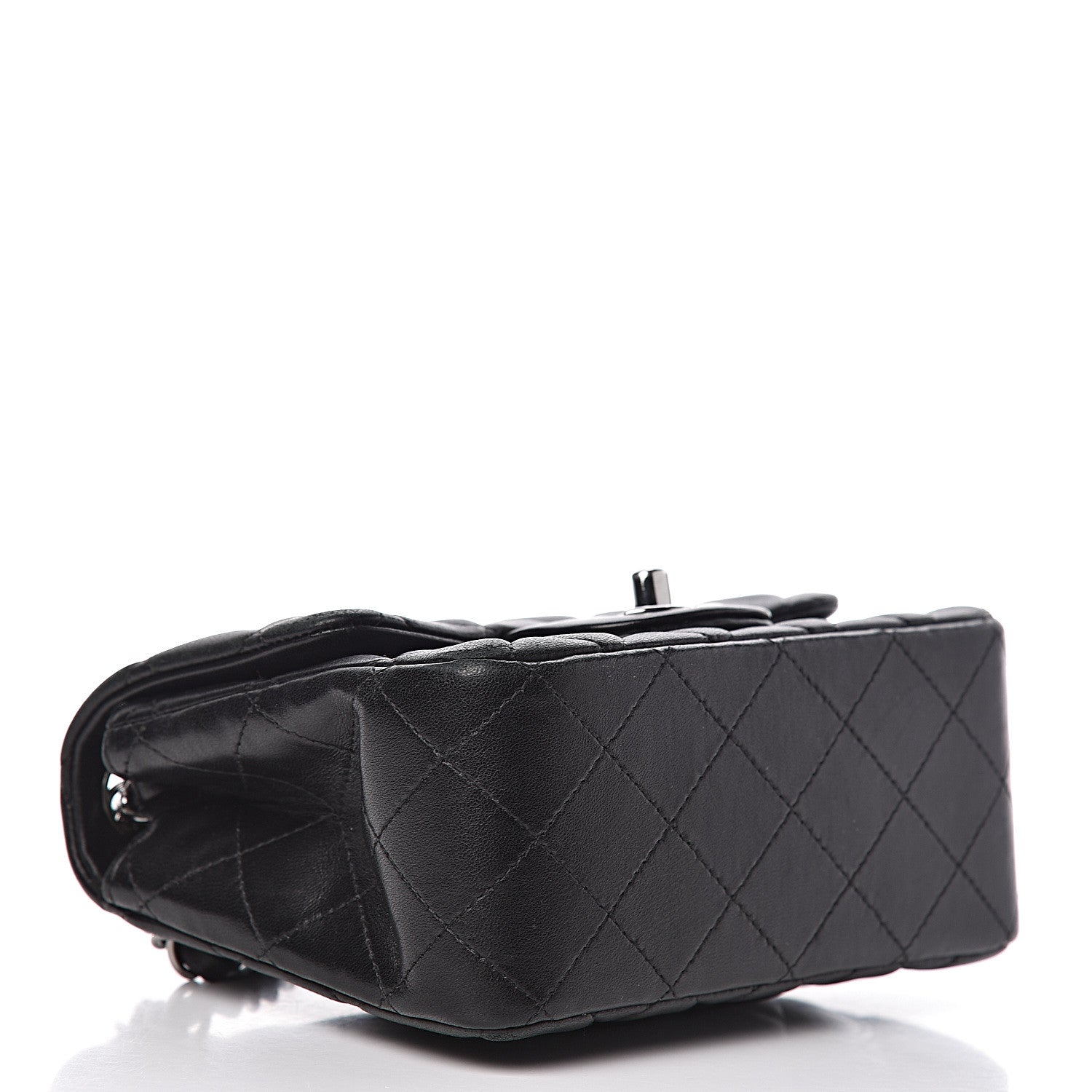 Chanel Lambskin Quilted Mini Square Flap Black 4 of 13