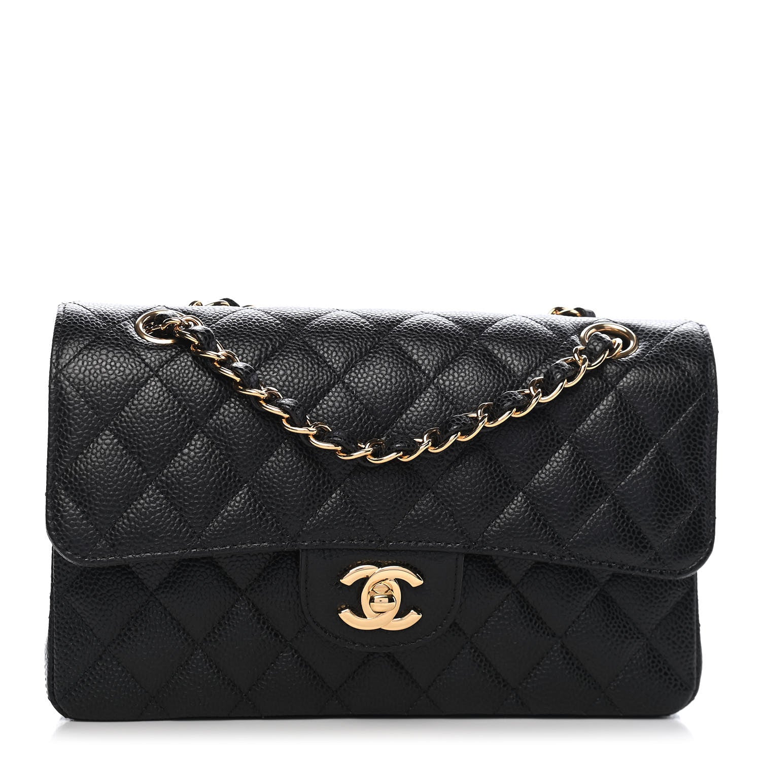 Chanel Caviar Quilted Small Double Flap Black 1 of 9
