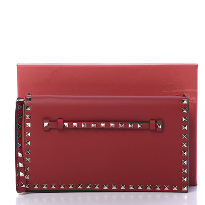 Valentino Garavani Nappa Rockstud Wristlet Clutch Rosso Valentino 6 of 6