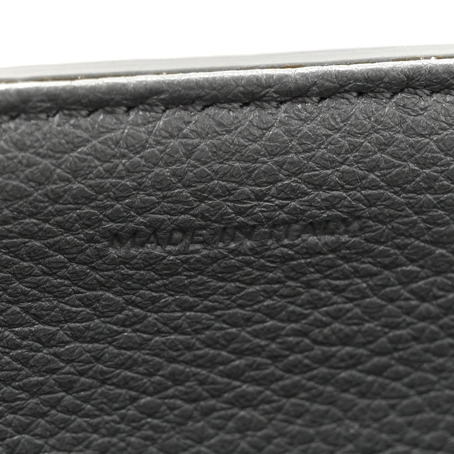 Celine Grained Calfskin Small 16 Top Handle Bag Medium Grey 7 of 14