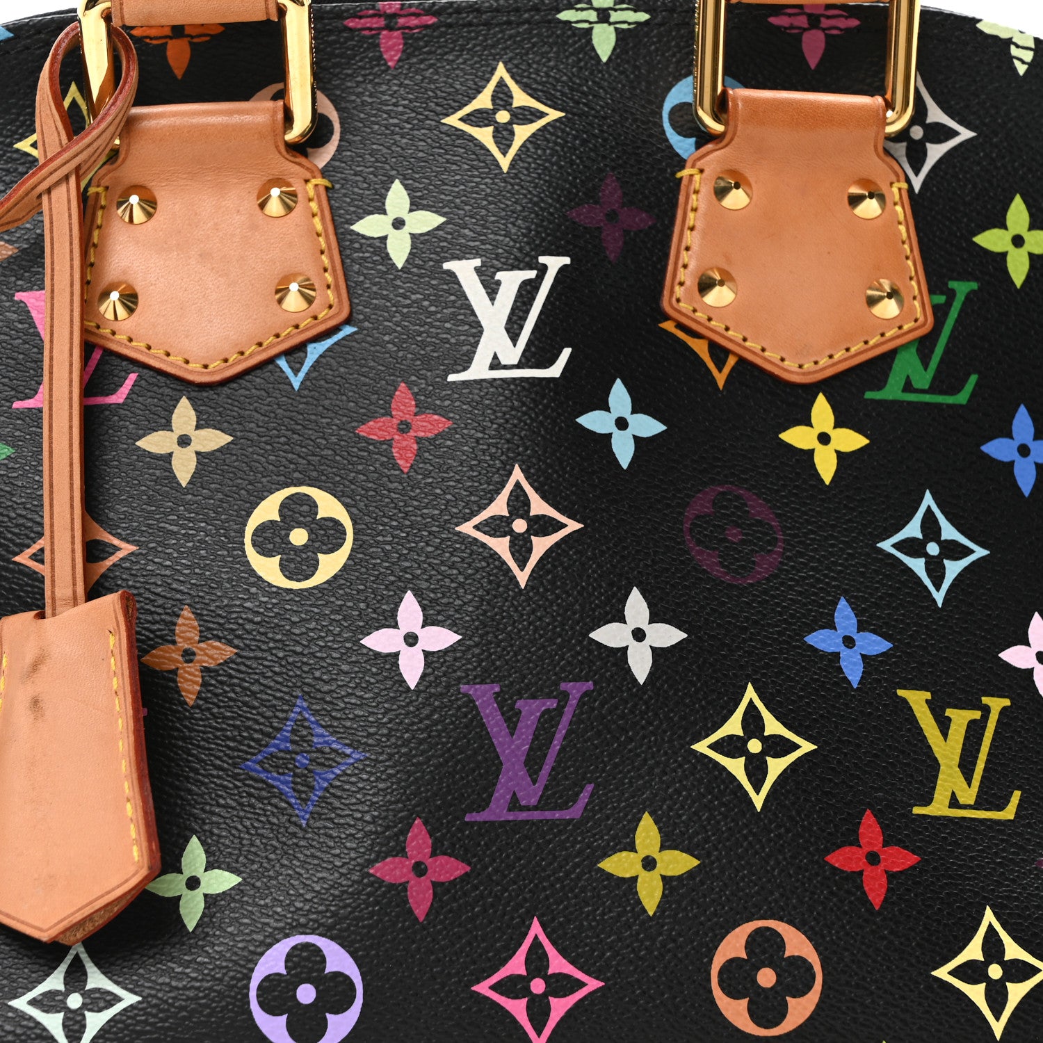 Louis Vuitton Monogram Multicolor Alma PM Black 7 of 9
