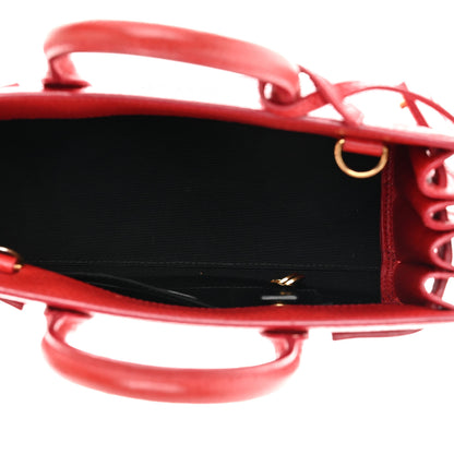 Saint Laurent Grained Calfskin Nano Sac De Jour Lipstick Red 5 of 13