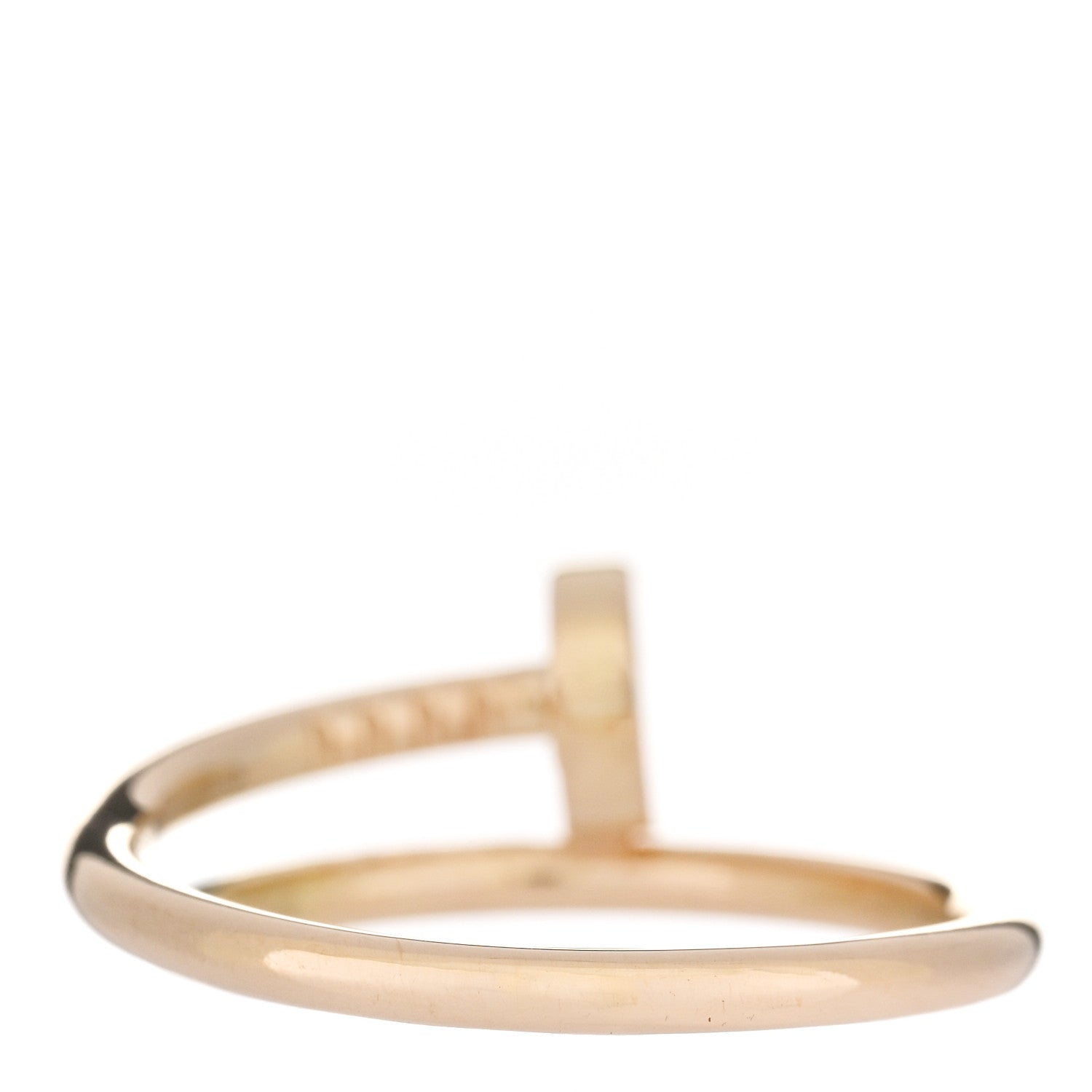 Cartier 18K Yellow Gold Small Juste Un Clou Ring 53 6.5 3 of 6