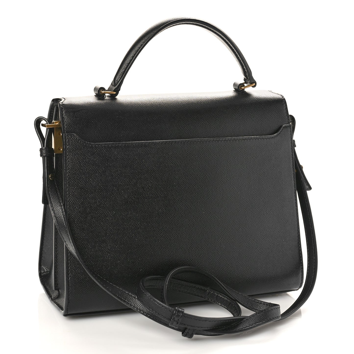 Grain de Poudre Medium Classic Monogram Cassandra Top Handle Black