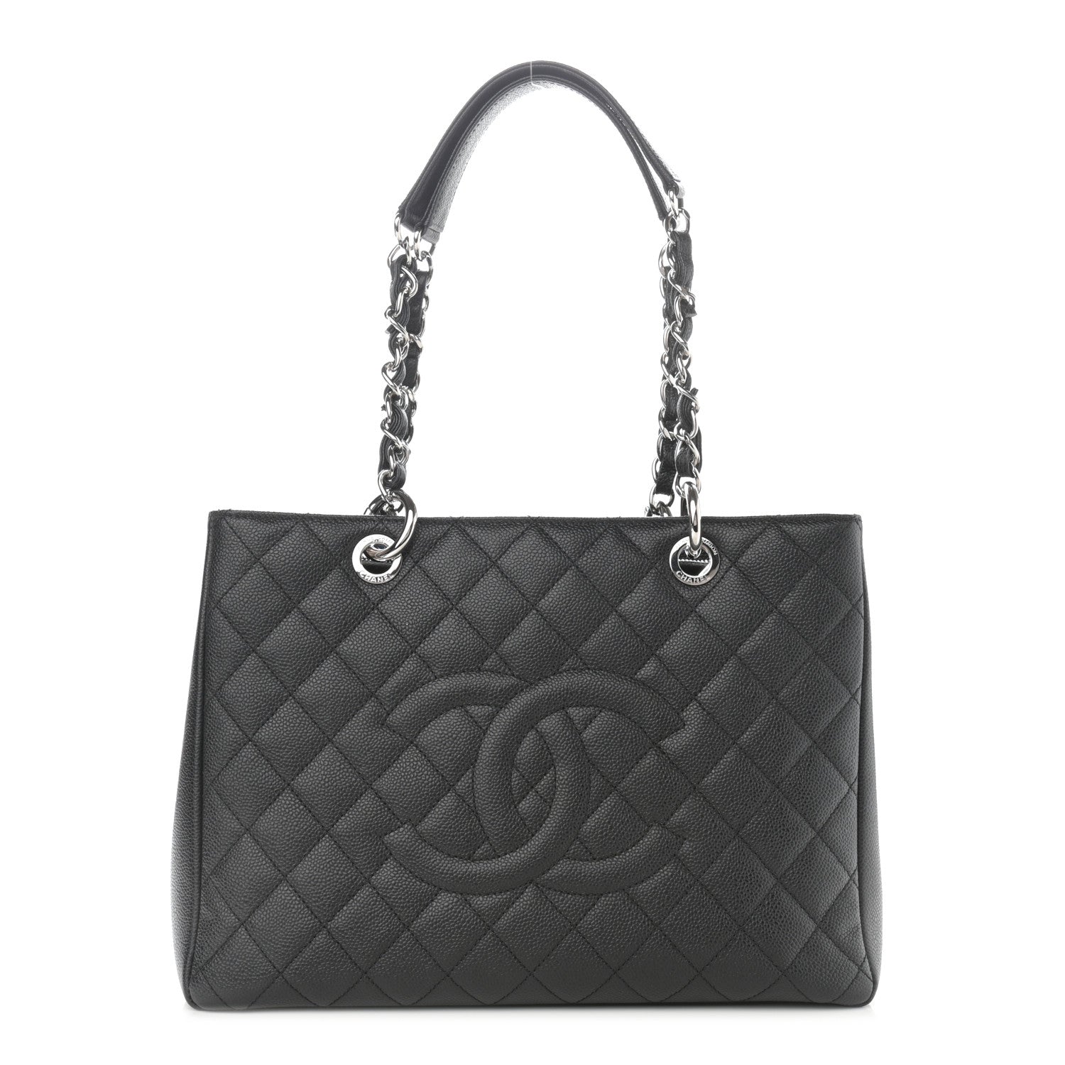 Chanel Caviar Quilted Grand Shopping Tote GST Black 1 of 9