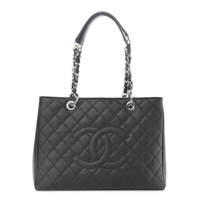 Chanel Caviar Quilted Grand Shopping Tote GST Black 1 of 9
