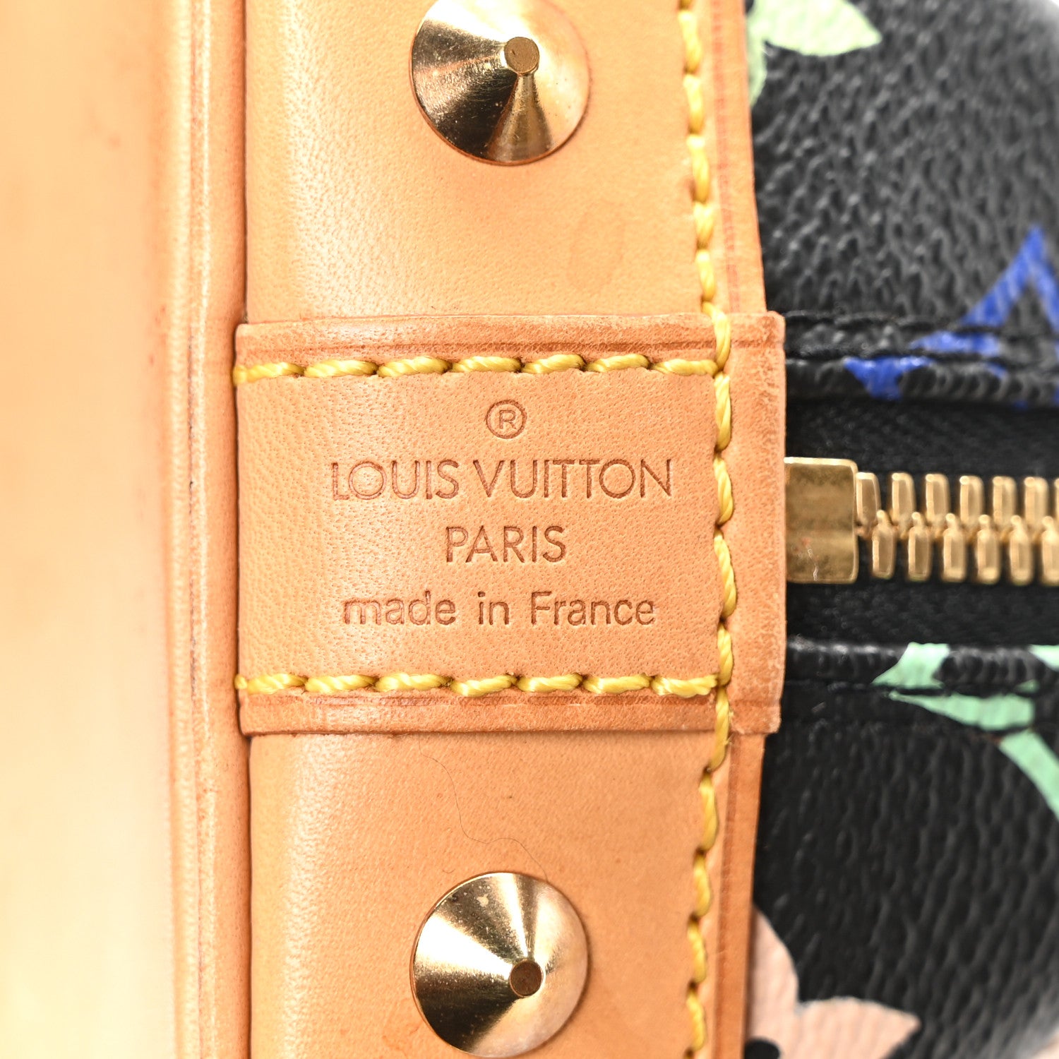 Louis Vuitton Monogram Multicolor Alma Black 6 of 9