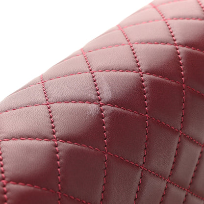 Chanel Lambskin Quilted New Medium Boy Flap Dark Red 12 of 13