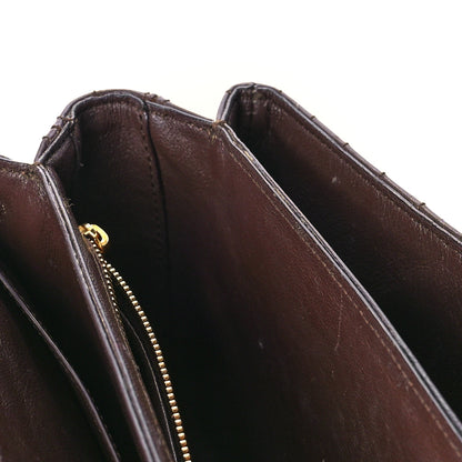 Celine Calfskin Quilted Medium C Bag Dark Brown 12 of 14