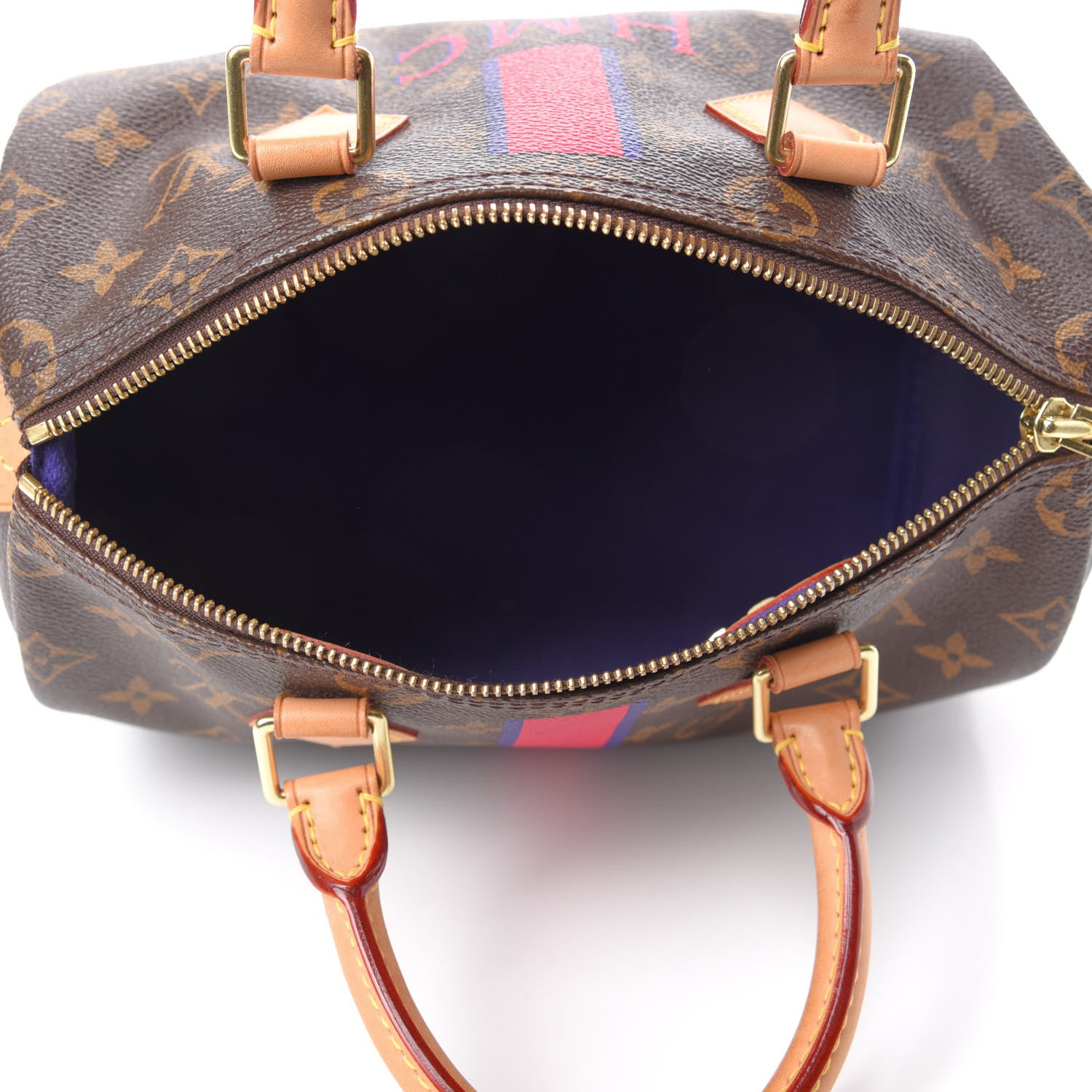 Louis Vuitton Monogram My LV Heritage Speedy 25 Fuchsia Violet 5 of 10