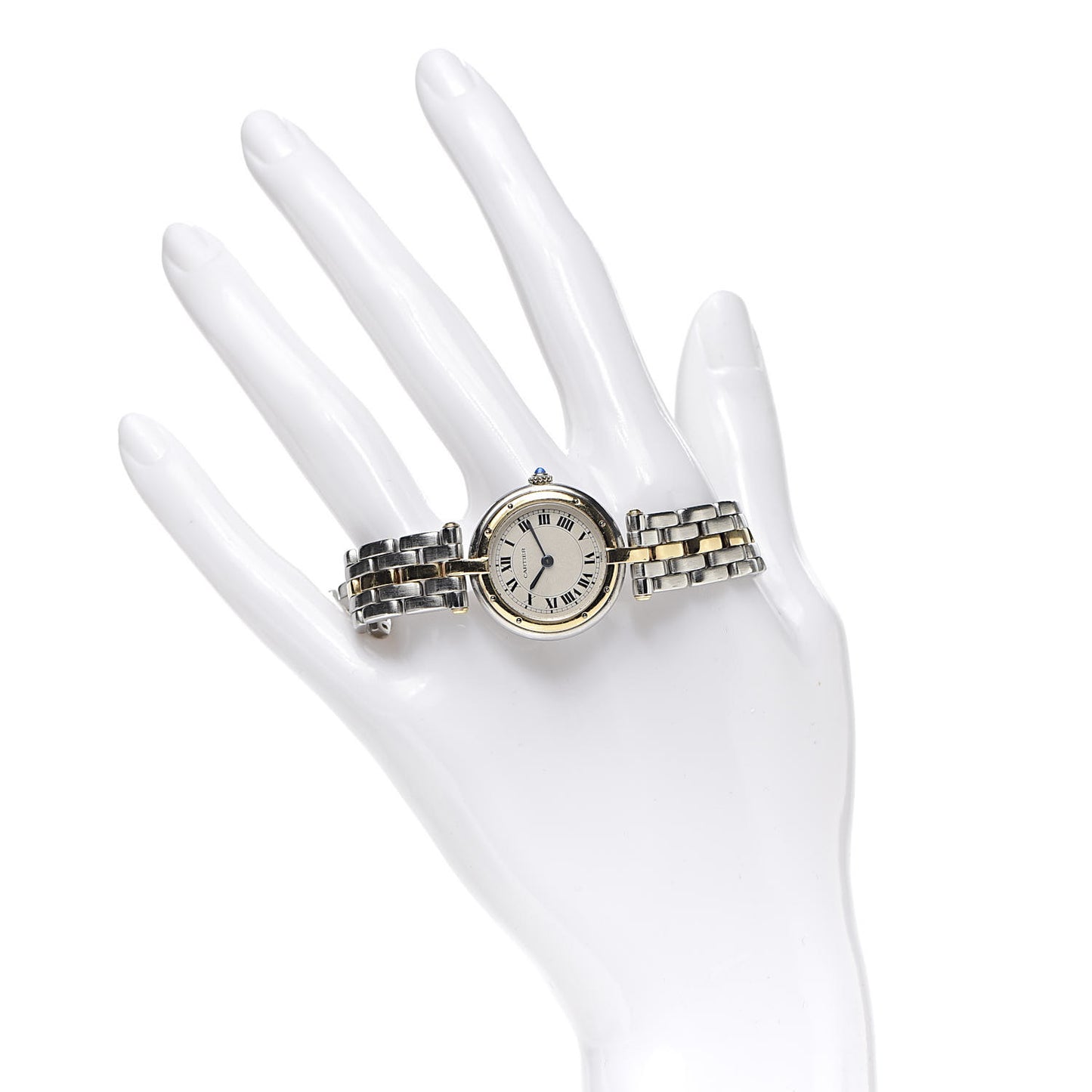 Stainless Steel 18K Yellow Gold 24mm Panthere Vendome Quartz Watch