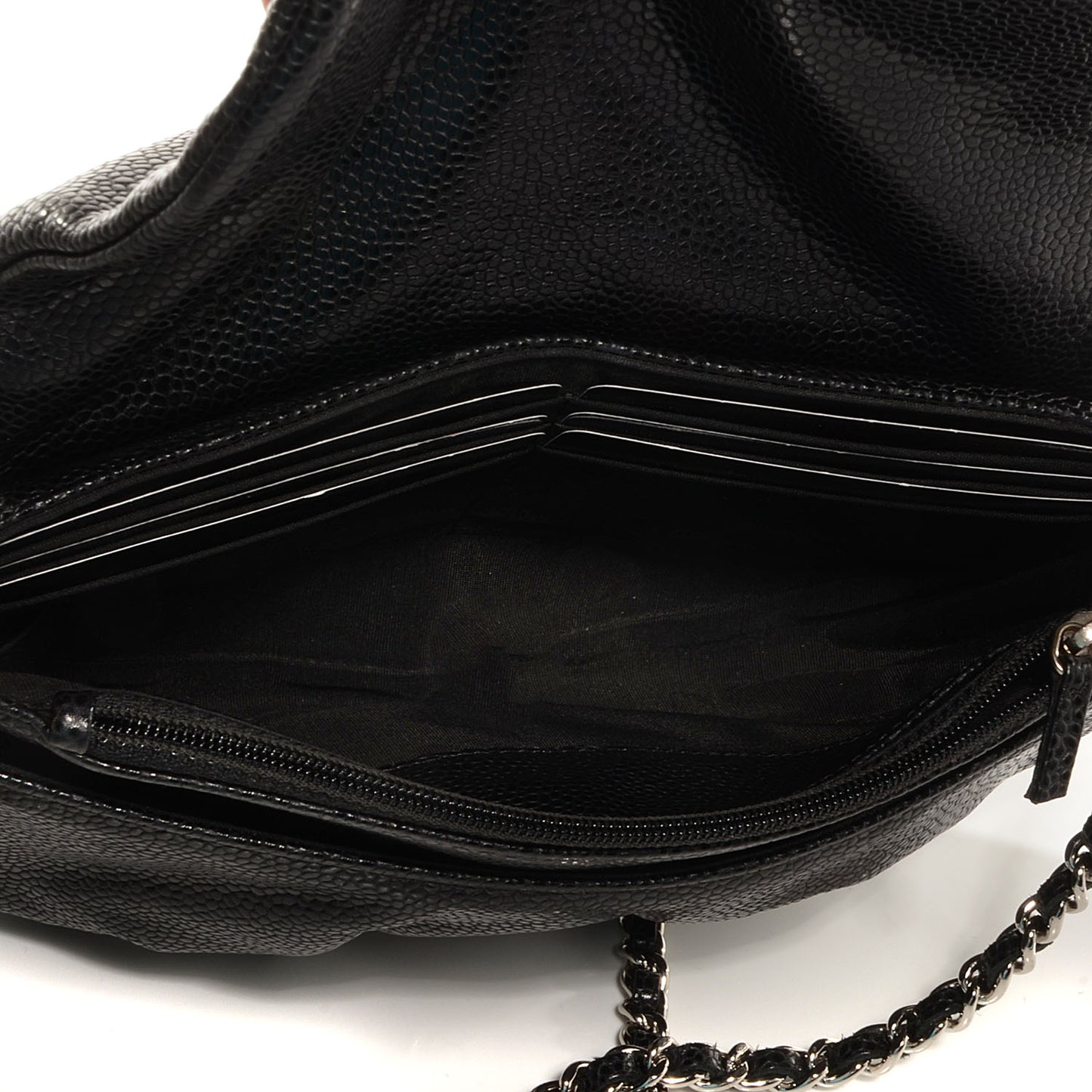 Caviar Half Moon Wallet On Chain WOC Black