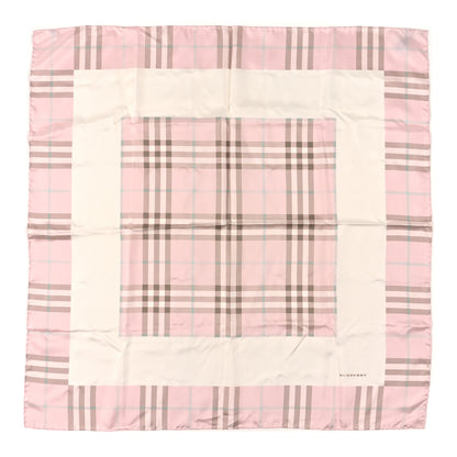 Burberry Silk Candy Check Square Scarf Pink 1 of 3