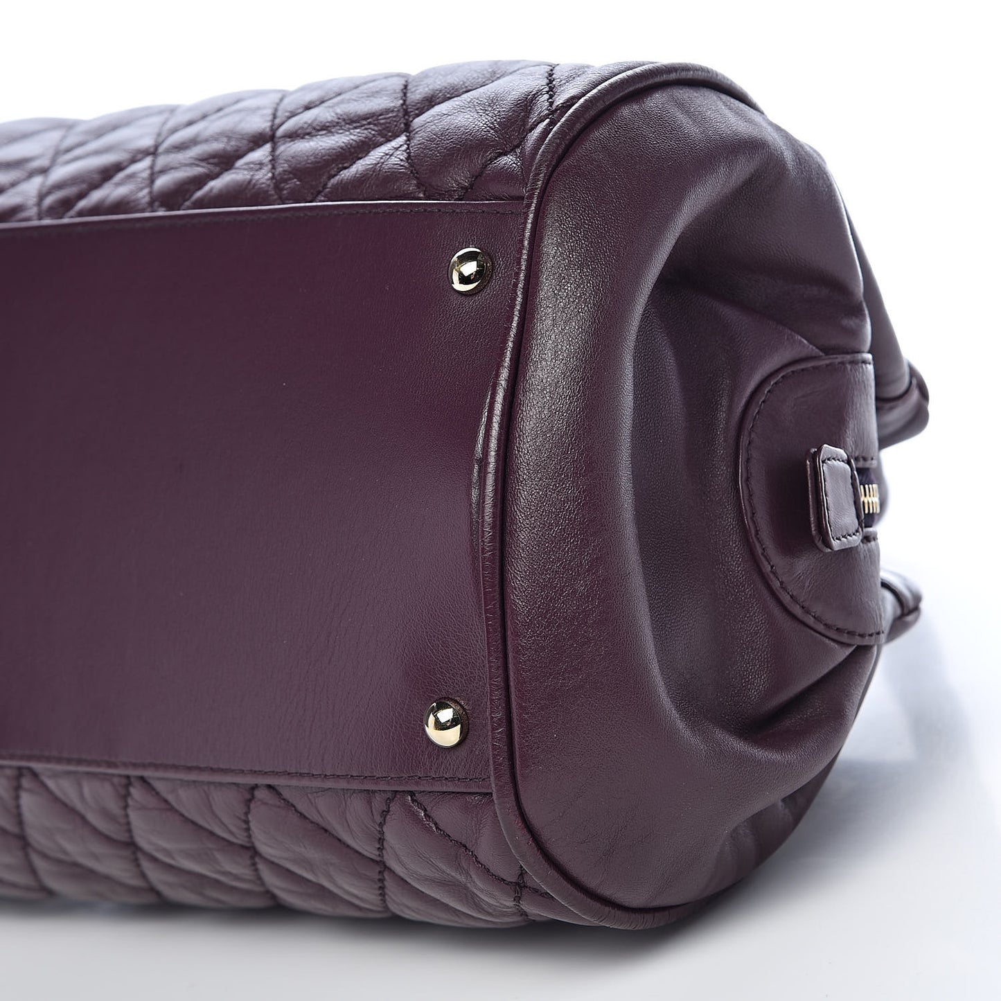 Lambskin Lady Braid Bowler Purple