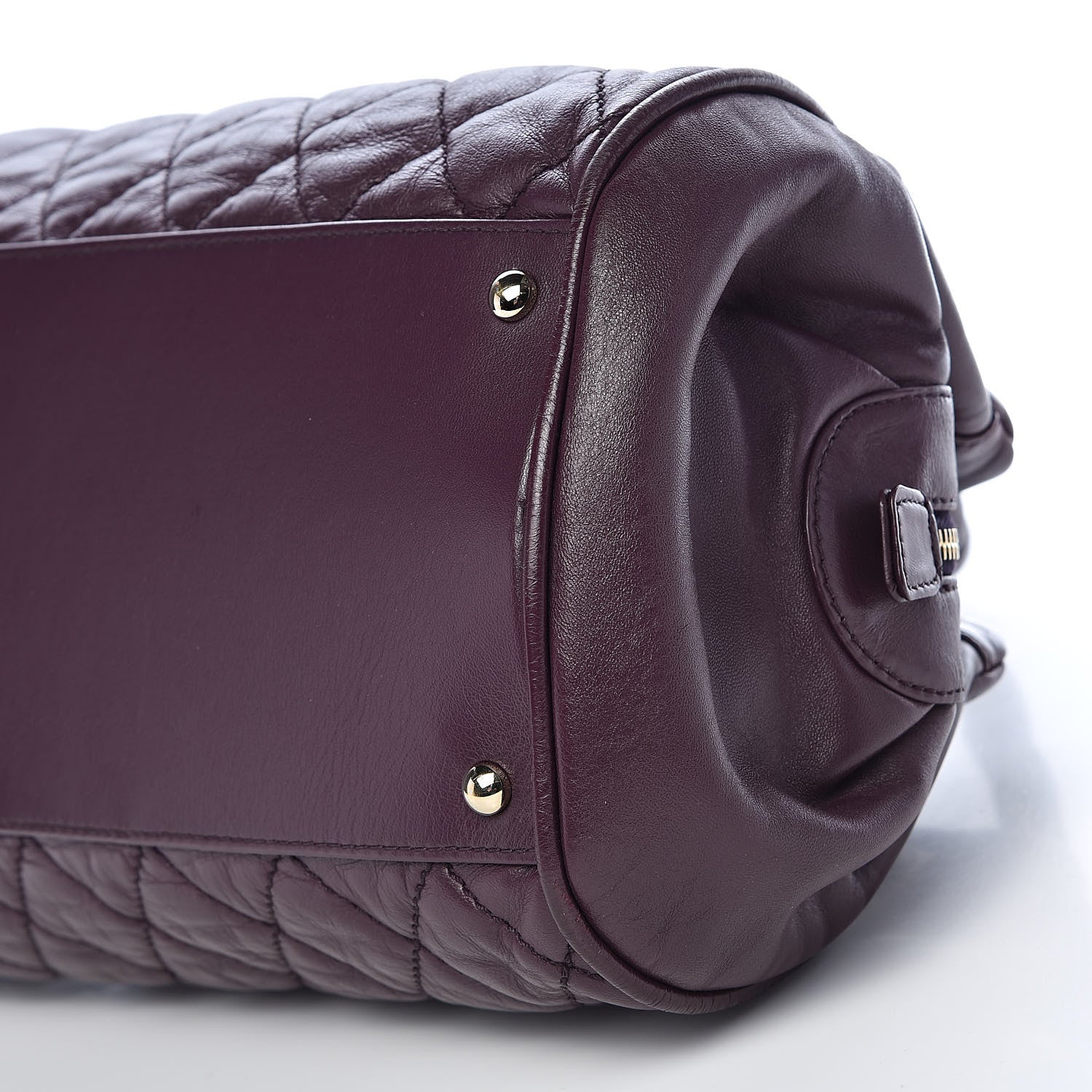 Chanel Lambskin Lady Braid Bowler Purple 9 of 11
