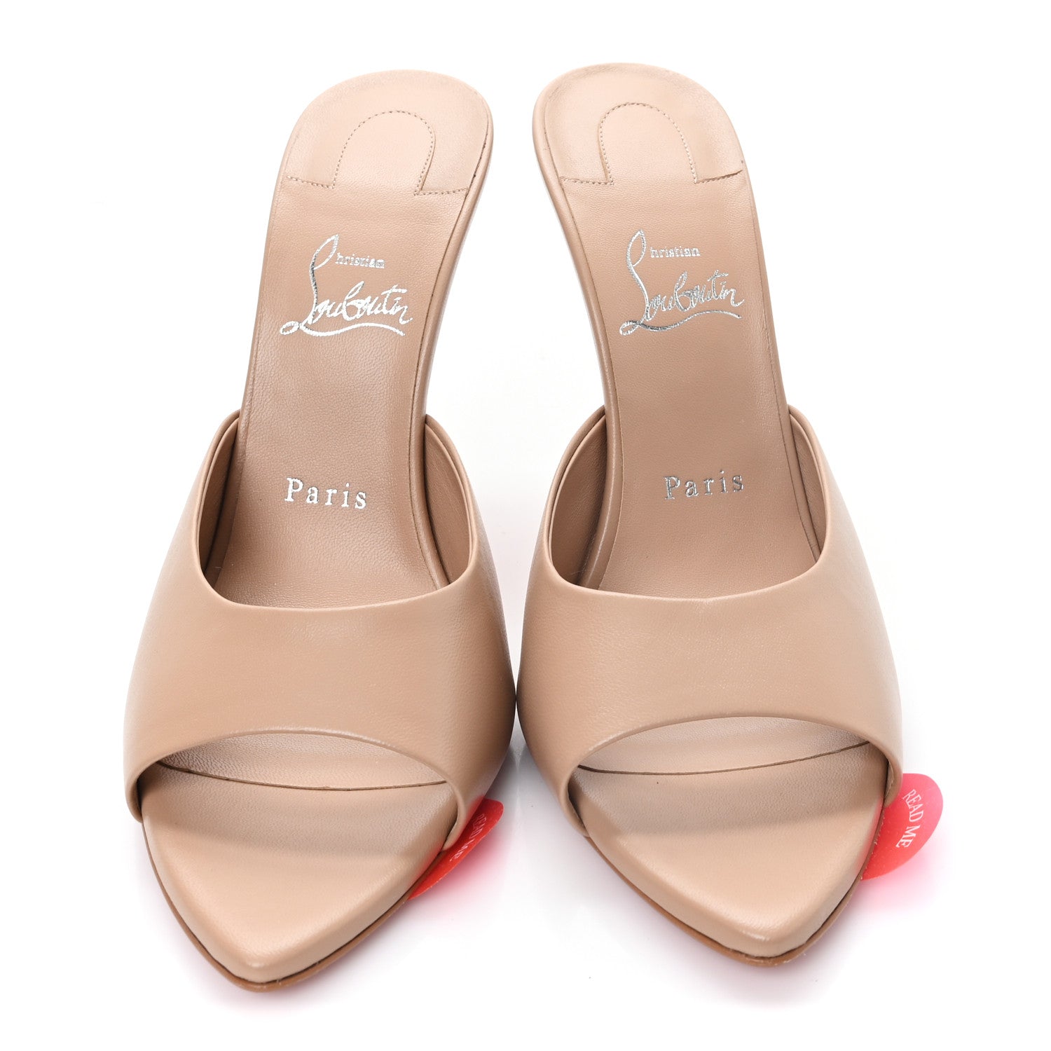 Christian Louboutin Nappa Miss Z 100 Mules 39.5 Blush 3 of 8