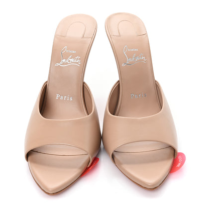 Christian Louboutin Nappa Miss Z 100 Mules 39.5 Blush 3 of 8