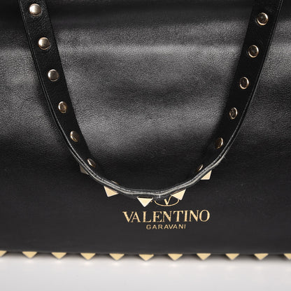 Valentino Garavani Vitello Small Rockstud Tote Black 11 of 12