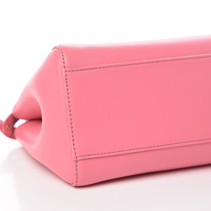 Fendi Nappa Colorblock Mini Peekaboo Iconic Satchel Rosa Fluo Oxigen Slate 9 of 11