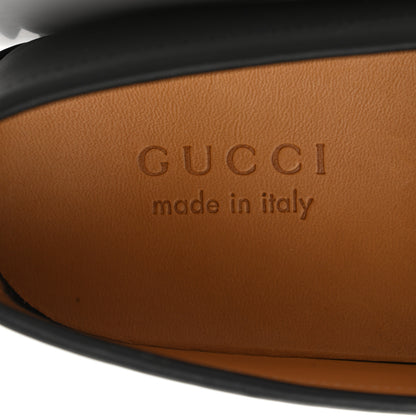 Gucci Calfskin Miro Soft Microguccissima Mens Driver Loafers 7.5 Black 7 of 9