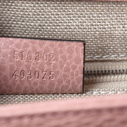 Gucci Dollar Calfskin Interlocking G Top Handle Shoulder Bag Soft Pink 7 of 8