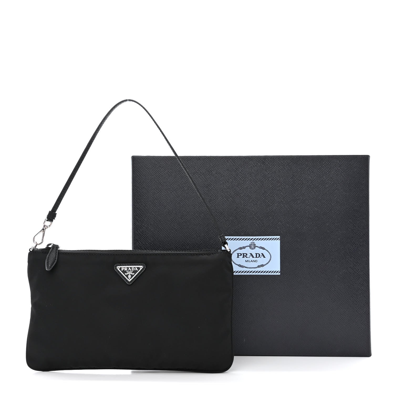 Prada Re-Nylon Vela Pouch Black 12 of 12
