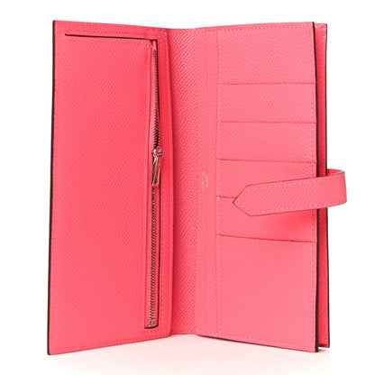 Hermes Epsom Bearn Gusset Wallet Rose Azalee 5 of 10