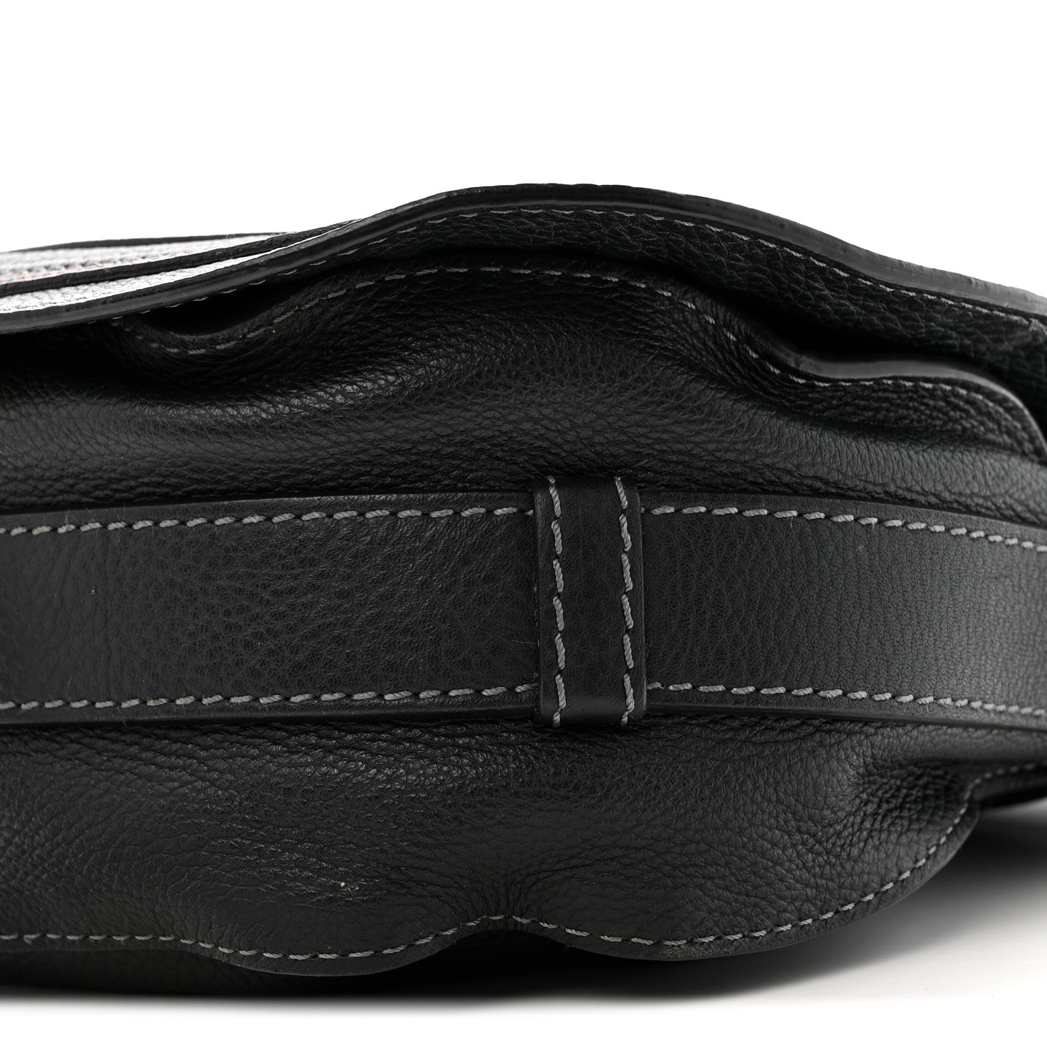 Chloe Grained Calfskin Medium Marcie Saddle Bag Black 10 of 19
