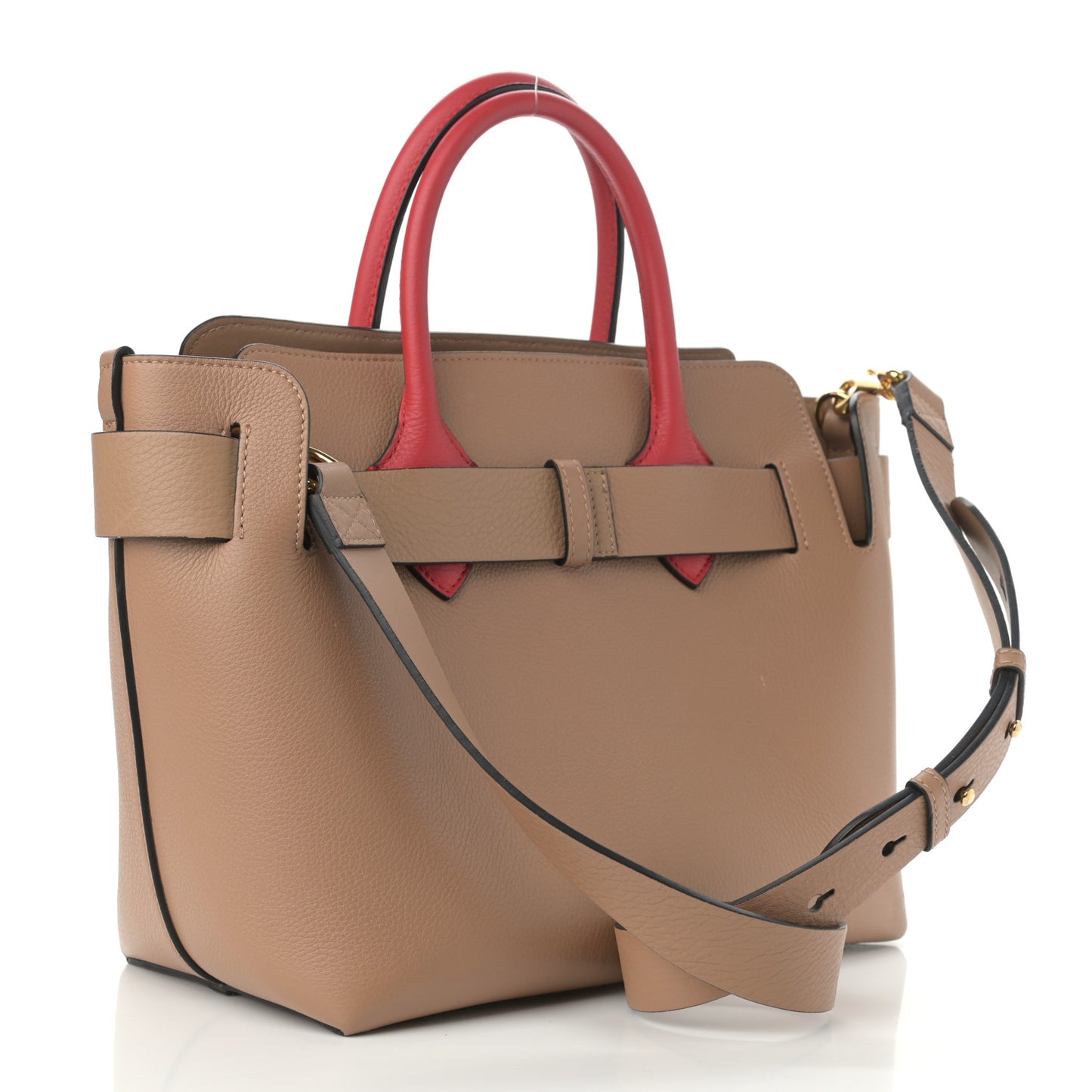 Soft Grain Calfskin Small Belt Bag Camel Red
