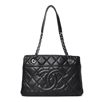 Chanel Caviar Quilted Timeless CC Soft Tote Black 1 of 14