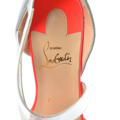 Christian Louboutin Specchio Tissu Reflex World Copine 100 Sandals 38 Multicolor 6 of 9