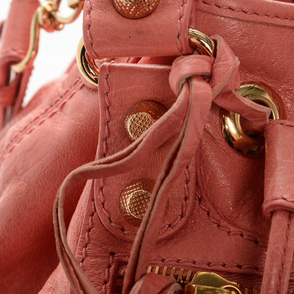 Balenciaga Agneau Giant 12 Gold Hardware Mini Pompon Rose Azalee 10 of 11